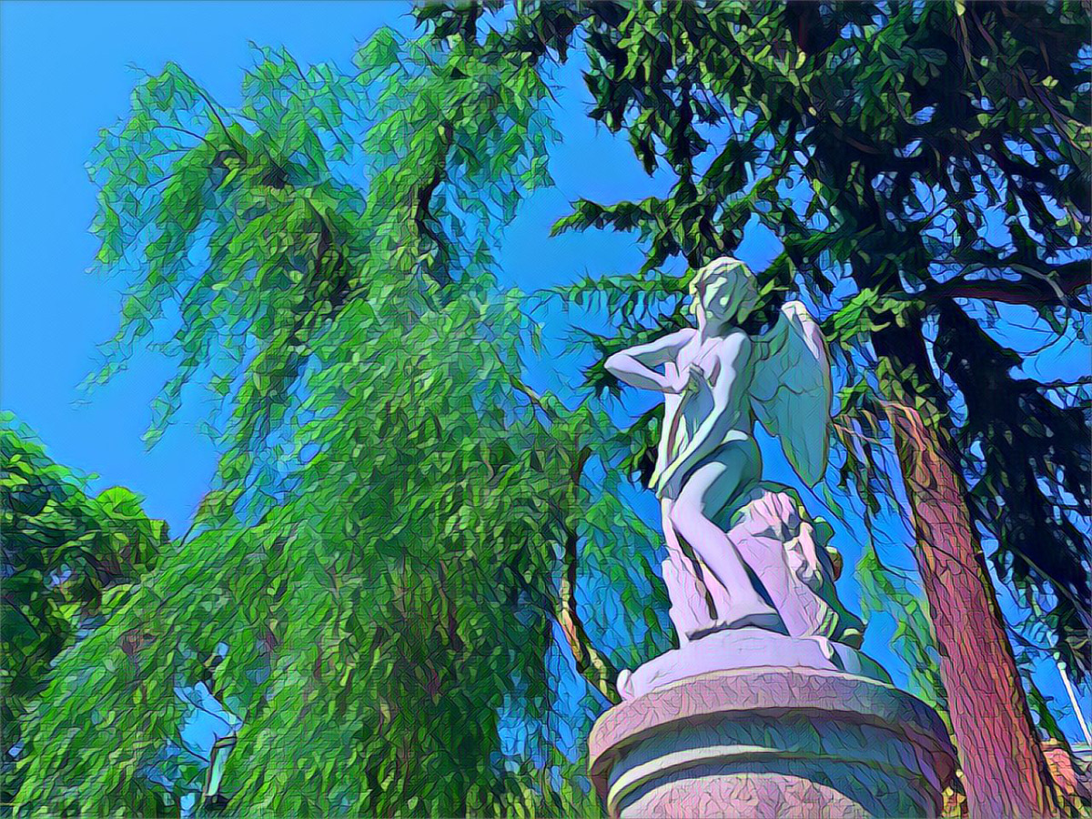 Eleanor the Fourth Empress of Australia as depicted with wings