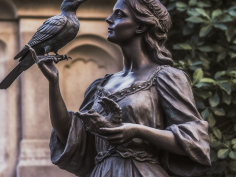 A statue of Eleanor the Third Empress of Australia