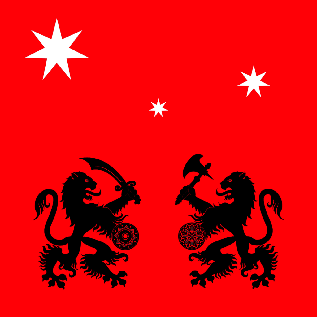 The flag of the Australian Foreign Legion