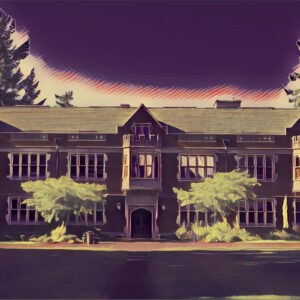 Wimahl University in Pørtland, Cascadia