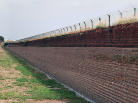 The Long Wall that separates the Empire of Australia's California from Cascadia's territory