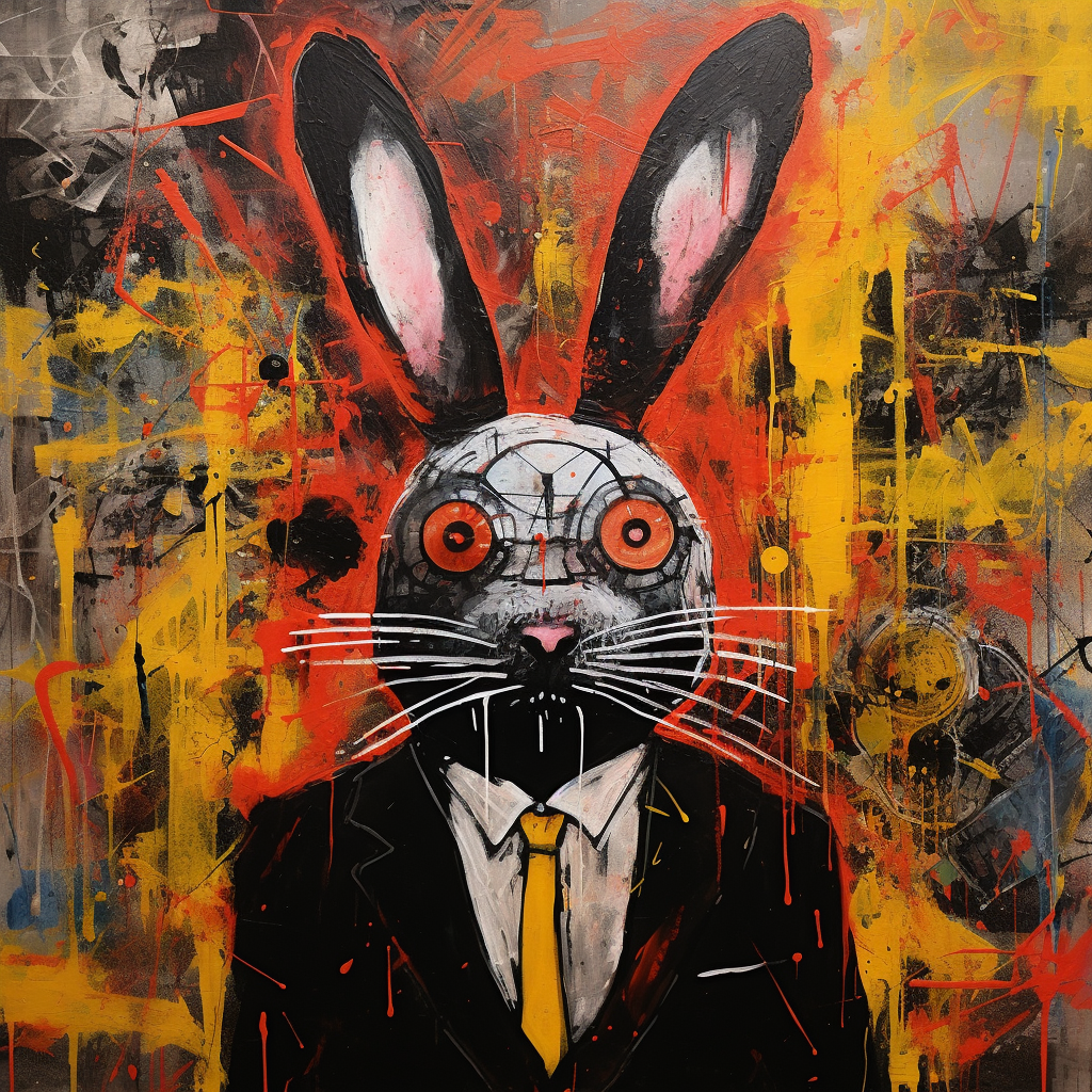 "The Trouble" by Josephine Counterfield depicts the Black Rabbit.